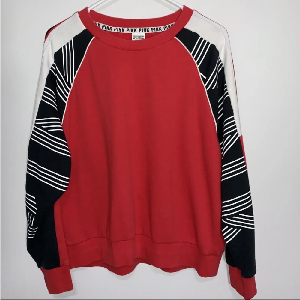 PINK Victoria’s Secret Sweatshirt Red Black White